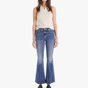 MOTHER Weekender Fray Jeans Walking On Coals Size 30